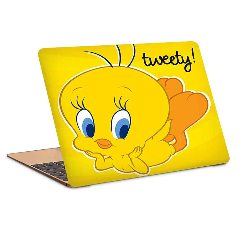 استیکر لپ تاپ طرح tweety 3کد c-952مناسب برای لپ تاپ 15.6 اینچ