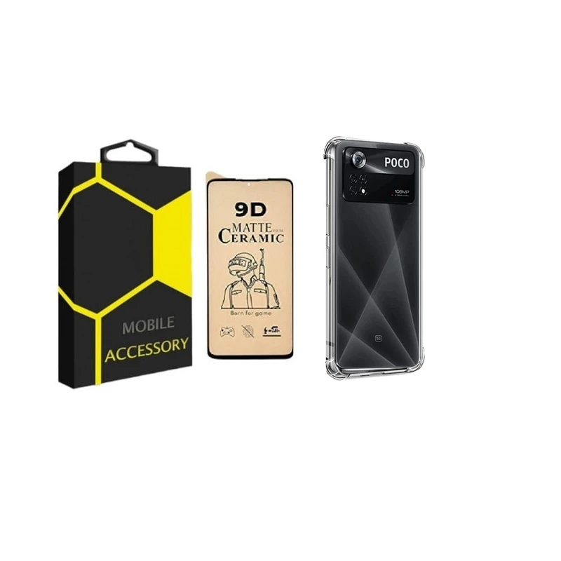 	 کاور مدل Kapsooli مناسب برای گوشی موبایل شیائومی Poco X4 Pro 5G به همراه محافظ صفحه نمایش 