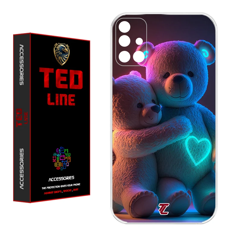 کاور تد لاین طرح خرس عاشق کد 1112 مناسب برای گوشی موبایل سامسونگ Galaxy A71