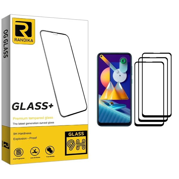 محافظ صفحه نمایش راندیکا مدل GLD مناسب برای گوشی موبایل سامسونگ Galaxy M11 بسته سه عددی