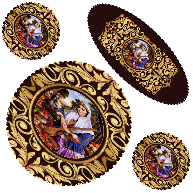 ست رومیزی 4 تکه مدل S32-42150 ست رومیزی 4 تکه مدل S32-42150