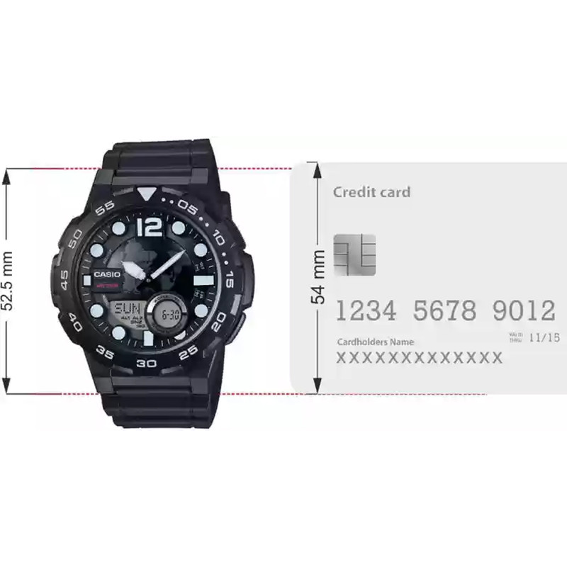 ساعت مچی عقربه ای مردانه کاسیو مدل AEQ-100W-1AVDF