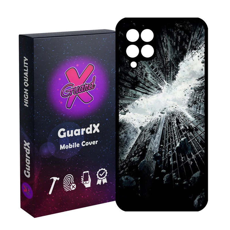 کاور گارد ایکس طرح Batman مدل Glass10821 مناسب برای گوشی موبایل سامسونگ Galaxy A12/M12/F12