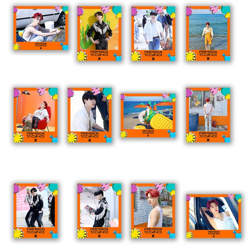 آویز تزیینی طرح BTS-JIMIN مدل RS-2508 بسته 12 عددی