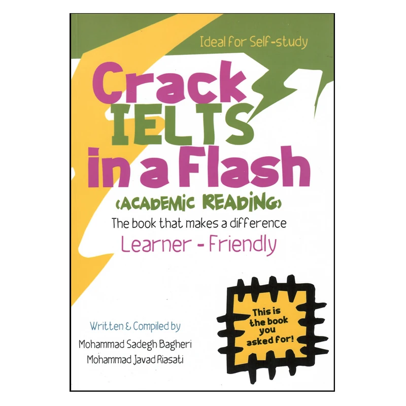 کتاب Crack Ielts in a Flah Academic Reading self-study اثر جمعی از نویسندگان انتشارات هدف نوین