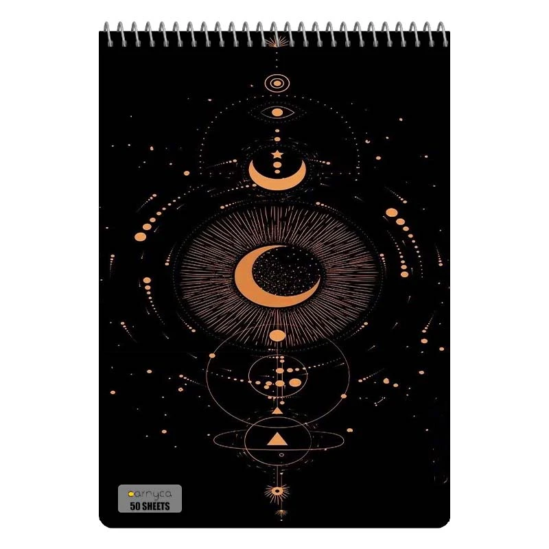 دفتر نقاشی 50 برگ سیمی کارنیکا طرح ماه Moon کد 26311