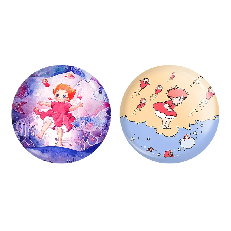 مگنت خندالو طرح انیمه پونیو Ponyo کد 48944890 مجموعه 2 عددی