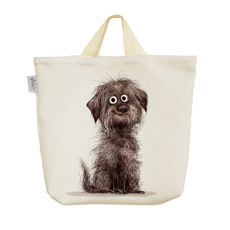 ساک خرید خندالو مدل سگ تریر کد 2958