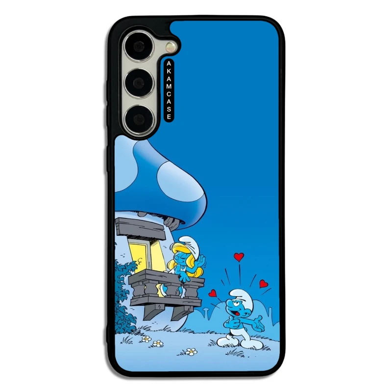 کاور آکام مدل AMC-WSGS23P-SMURFS-4 مناسب برای گوشی موبایل سامسونگ Galaxy S23 Plus