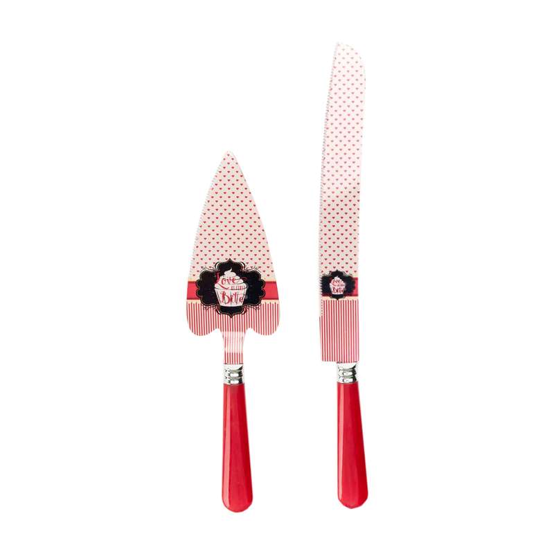 ست کارد و کفگیر سرو کیک روک مدل R902 - c15