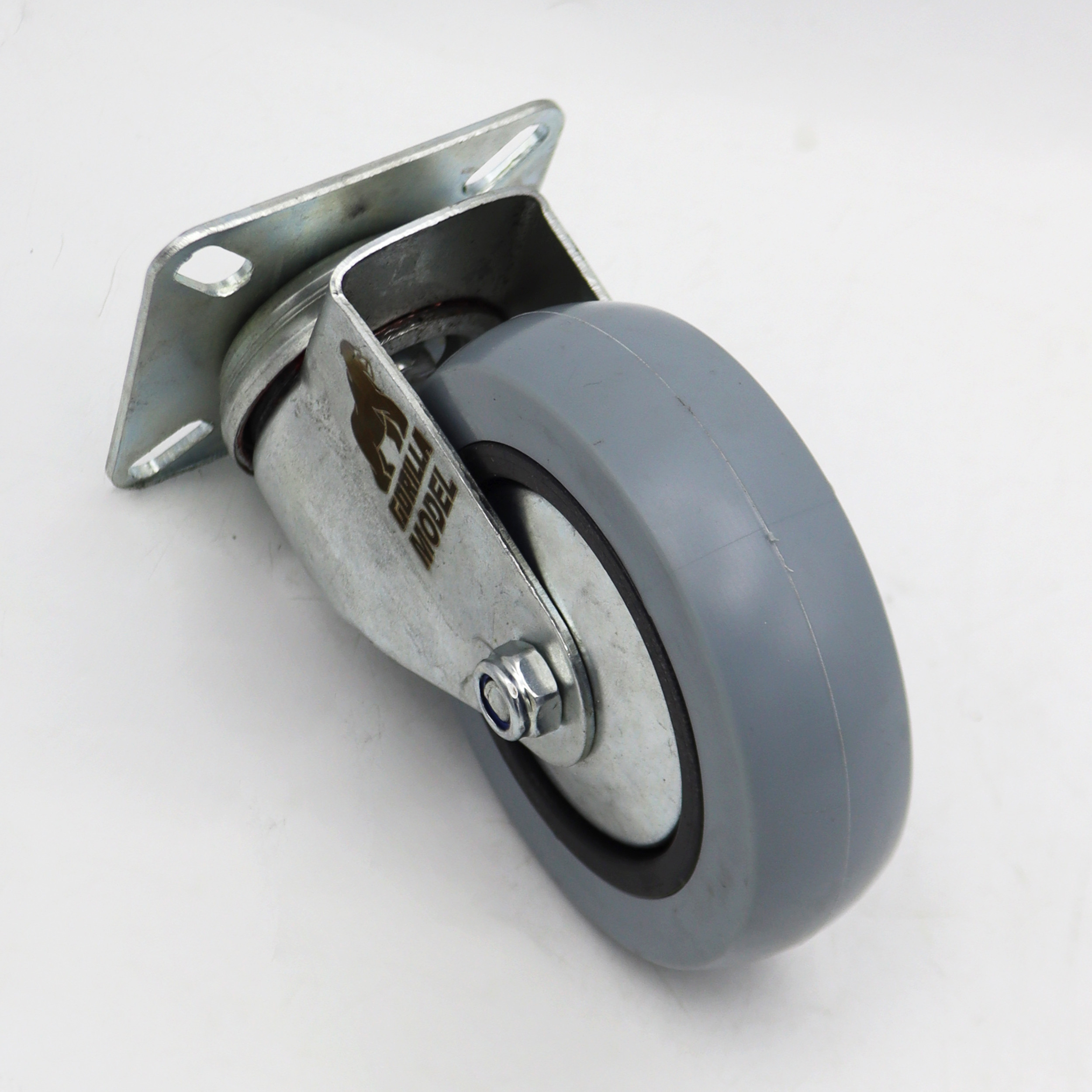 چرخ گردان کفی دار مدل گوریلا کد YP-LASTIC-KAFI-100MM