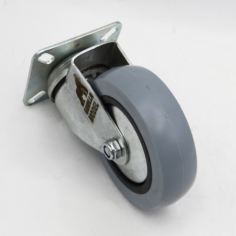 چرخ گردان کفی دار مدل گوریلا کد YP-LASTIC-KAFI-100MM
