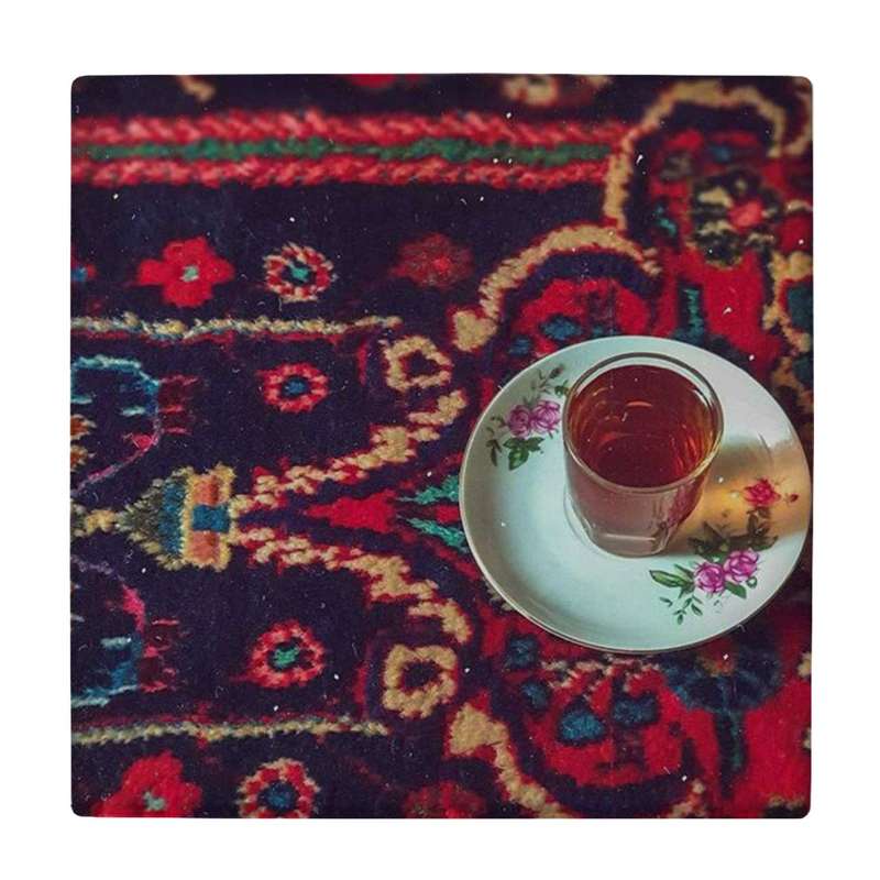 زیر لیوانی  طرح استکان و نعلبکی چایی کد    4557522_3116