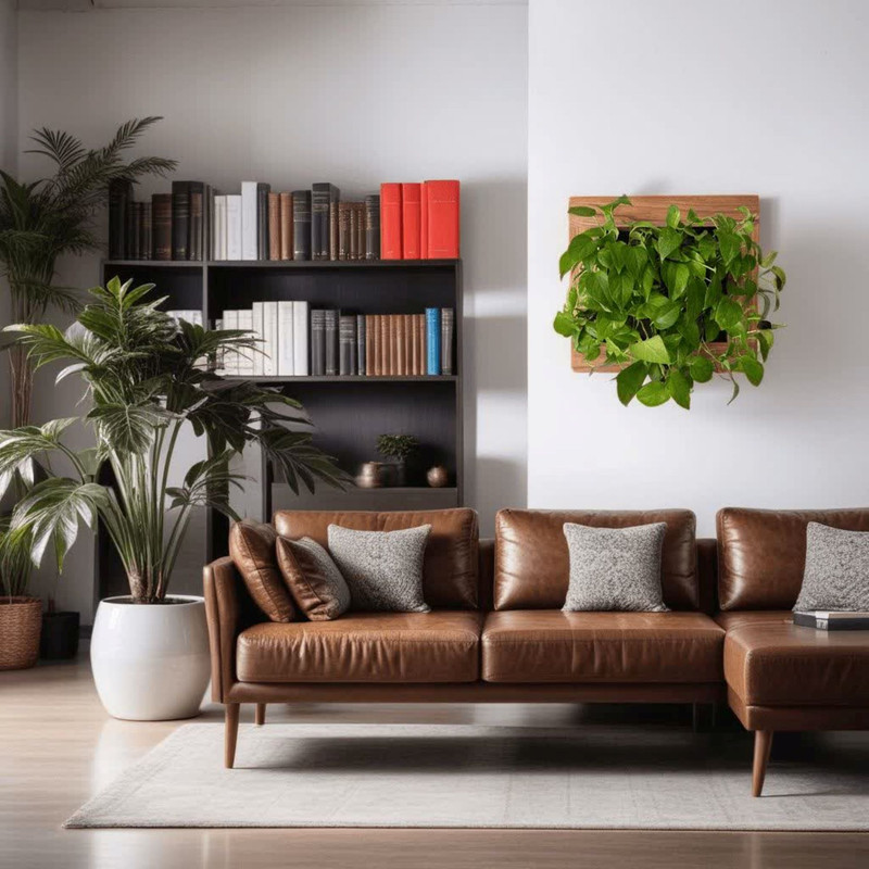 استند گلدان مدل دیواری طرح گرین وال ۴ گلدان