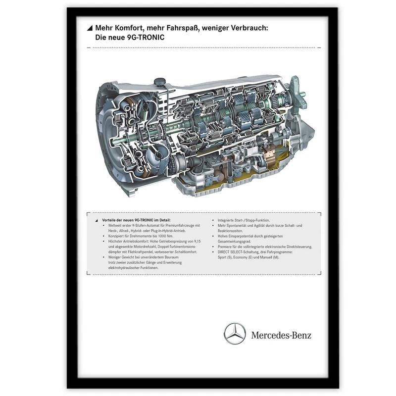 تابلو بکلیت طرح مهندسی قطعات ماشین مرسدس بنز مدل B-11132