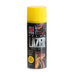 اسپری زرد لیمویی رنگ نیپون مدل Lazer حجم 400 میلی لیتر