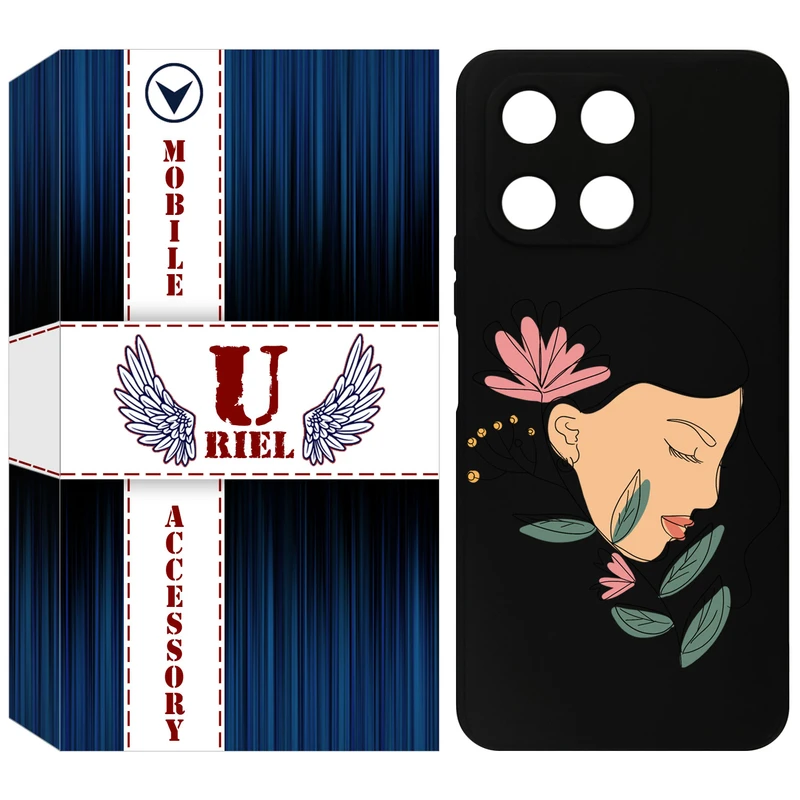 کاور یوریل مدل KSH کد 53 طرح صورت زن مناسب برای گوشی موبایل آنر X6A / X6A Plus