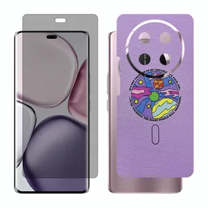 Glass Together model privacy screen protector suitable for Honor X9c mobile phone with back cover sticker