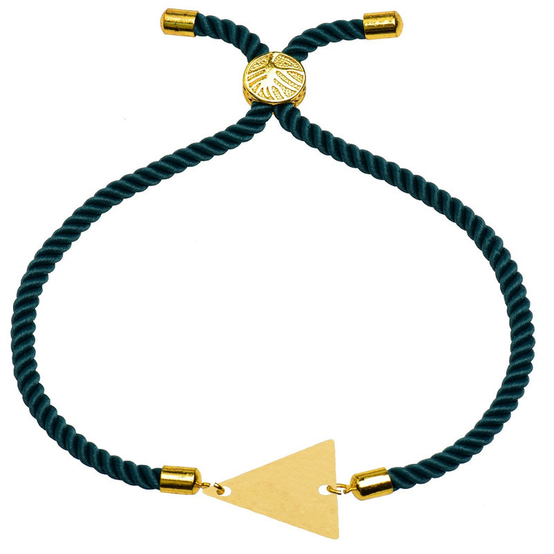 دستبند طلا 18 عیار زنانه الن نار مدل مثلث 100499