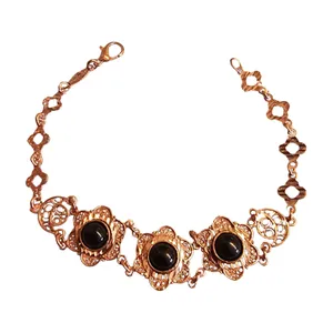 دستبند دست‌ساز زنانه مدل مسی کد S129