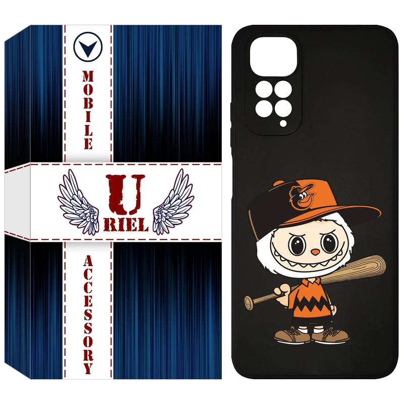 کاور یوریل قاب مدل KSH کد 128 طرح عروسک لبوبو مناسب برای گوشی موبایل شیائومی Redmi Note 11 4G / Note 11S