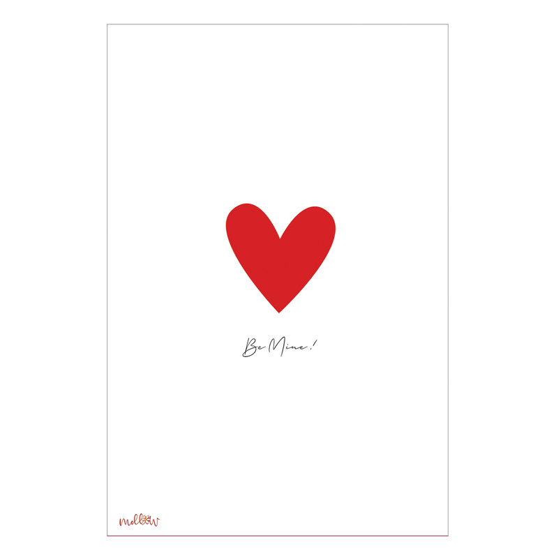کارت پستال ملو طرح روز عشق کد V021