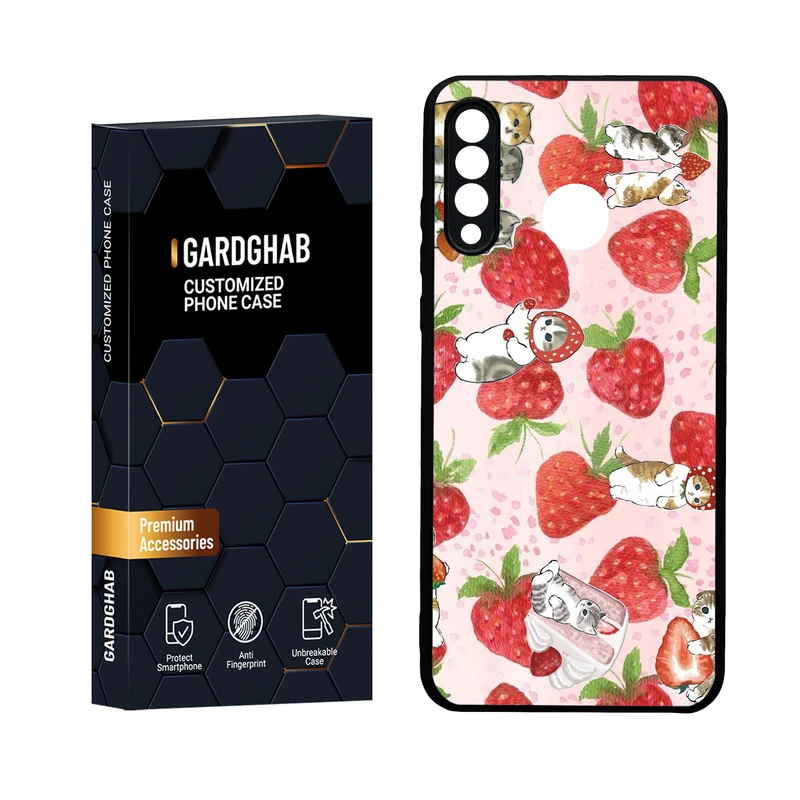 کاور گارد قاب مدل دور ژله ای  گلس فانتزی  مناسب برای گوشی موبایل  هوآوی P30 Lite