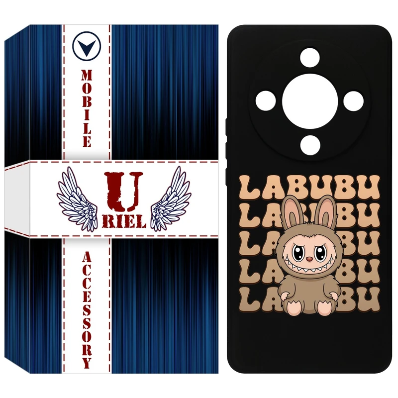 کاور یوریل قاب مدل KSH کد 134 طرح عروسک لبوبو مناسب برای گوشی موبایل آنر X9b / X50 / Magic6 Lite