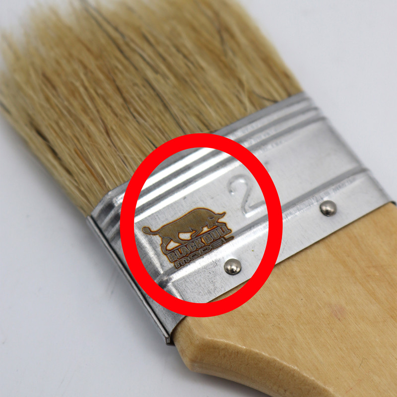 قلم مو نقاشی مدل بلک بول کد YP-CHOOBI-1.5-2INCH مجموعه 2 عددی