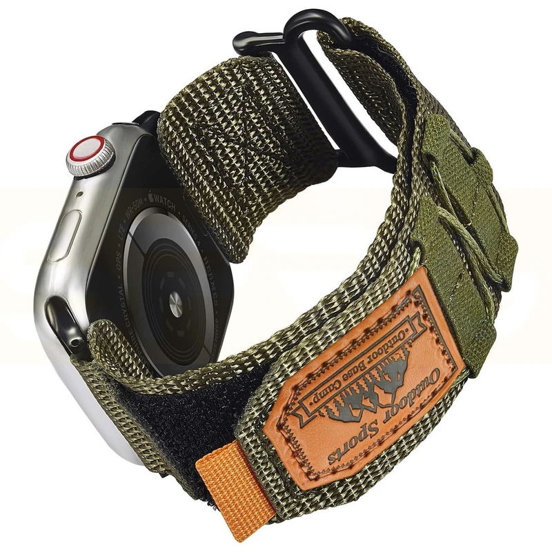 بند اسپریگ مدل Nylon Outdoor Sports مناسب برای اپل واچ Ultra / Ultra 2 49mm