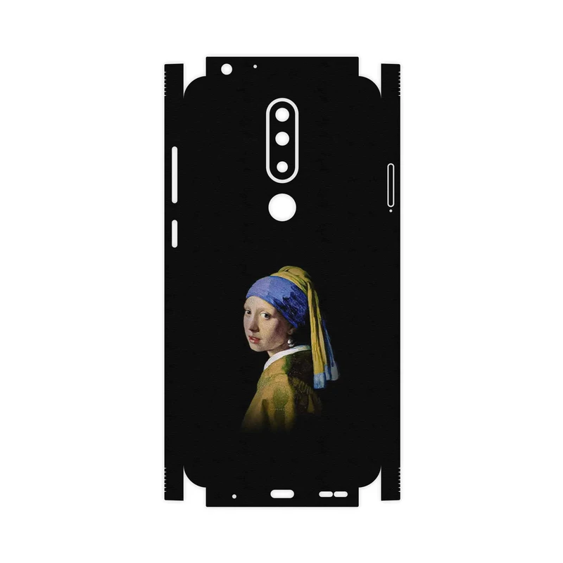 برچسب پوششی ماهوت مدل Girl with a Pearl Earring of Vermeer-FullSkin مناسب برای گوشی موبایل نوکیا 5.1 Plus