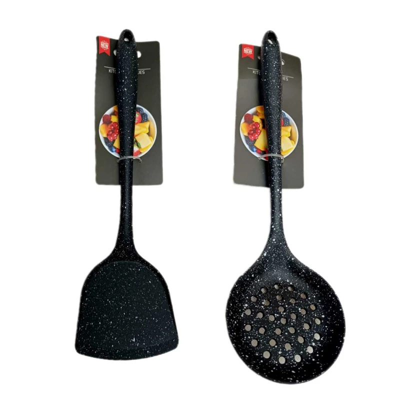 سرویس کفگیر و ملاقه ۲ پارچه شنگیا مدل سیلیکونی کهکشانی کد Z_22