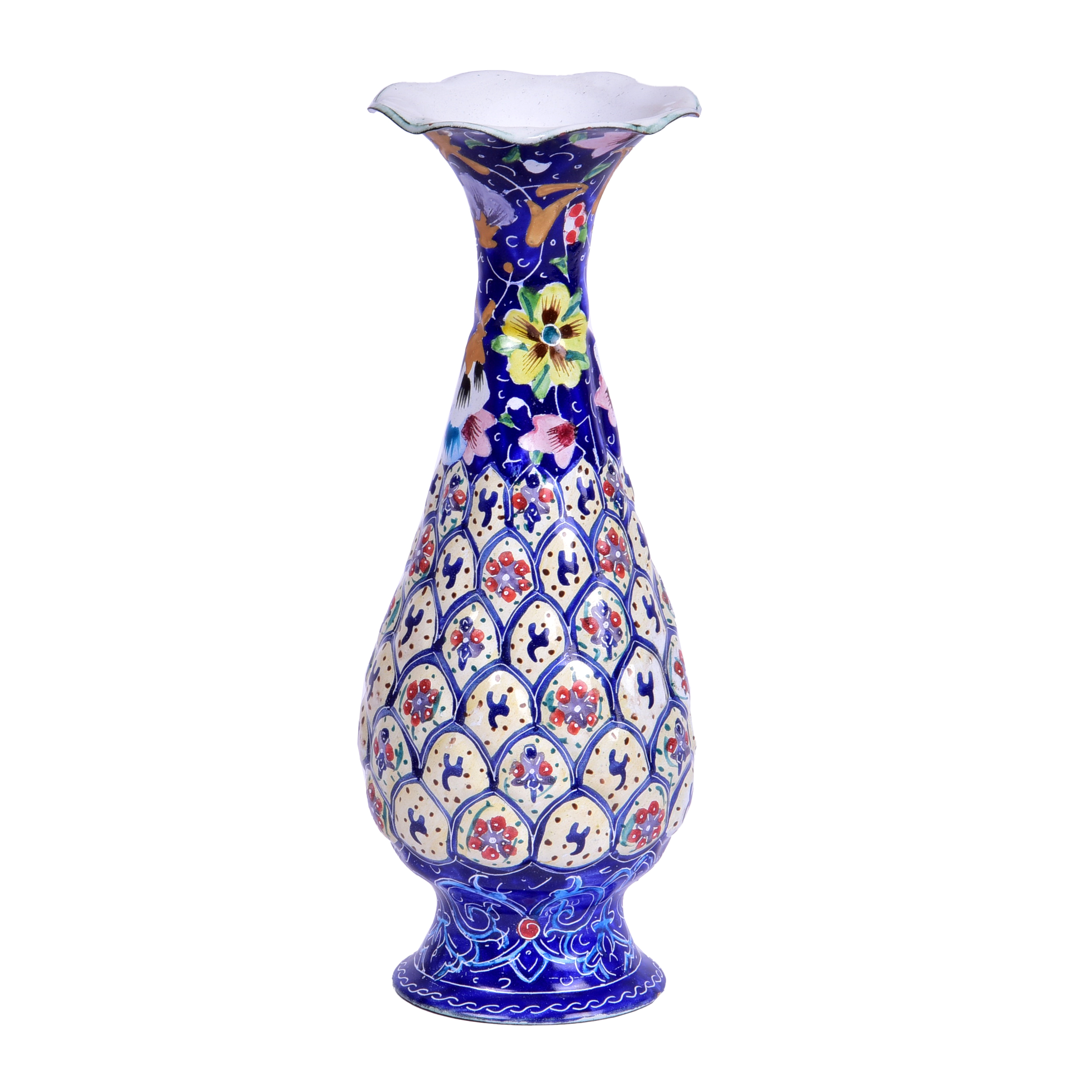 گلدان میناکاری طرح پرناز کد 16