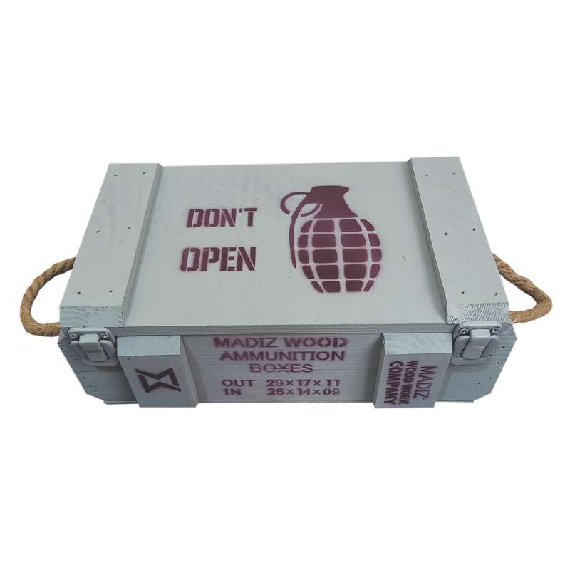 جعبه هدیه مدل جعبه مهمات madiz طرح نارنجک کد01