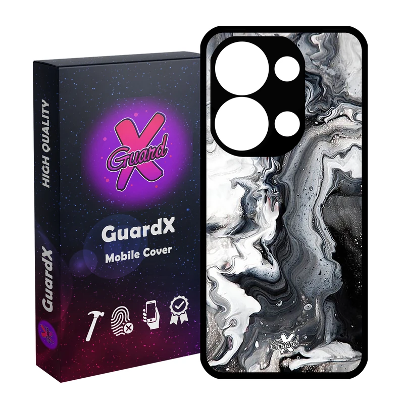 کاور گارد ایکس طرح ماربل مدل Glass10277 مناسب برای گوشی موبایل شیائومی Redmi Note 13 Pro 4G / Poco M6 Pro 4G