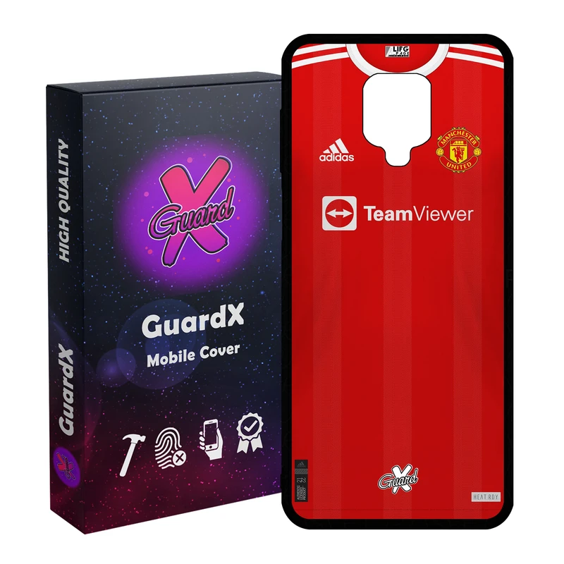 کاور گارد ایکس طرح منچستر یونایتد مدل Glass10376 مناسب برای گوشی موبایل شیائومی Redmi Note 9S / Note 9 Pro / Note 9 Pro Max