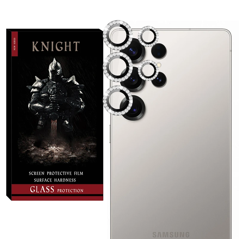 محافظ لنز دوربین نایت مدل RNG Diamond KT مناسب برای گوشی موبایل سامسونگ Galaxy S22 Ultra