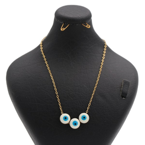 گردنبند دخترانه مدل چشم نظر گرد کد 1268 گردنبند دخترانه مدل چشم نظر گرد کد 1268