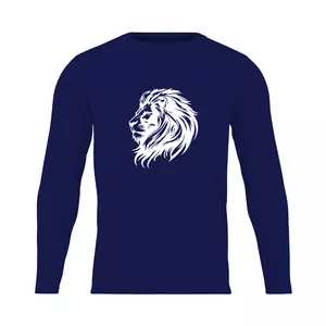تی شرت آستین بلند مردانه مدل  N1_0382_Lion رنگ سرمه ای