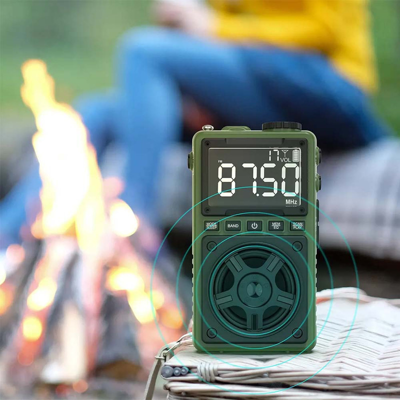 رادیو اسپیکر FM، AM، SW گرین لاین مدل ویوگر دارای پورت تایپ c