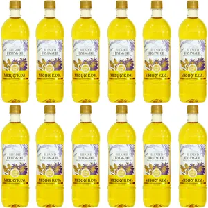 روغن سرخ کردنی بر پایه سبوس برنج بدون پالم مری کینگ - 1 لیتر بسته 12 عددی