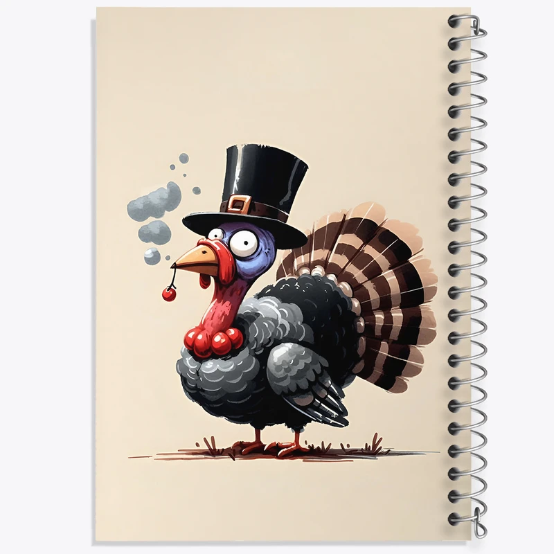 دفتر مشق 50 برگ خندالو طرح بوقلمون بامزه کد N5501