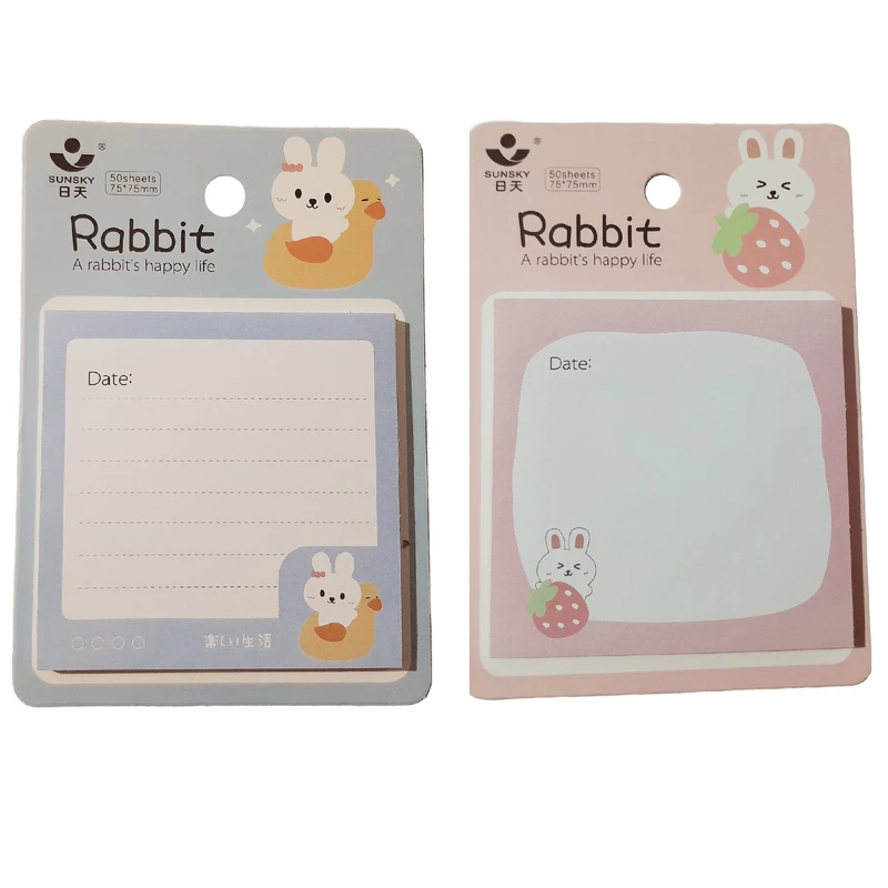 کاغذ یادداشت چسب دار مدل Rabbit مجموعه دو عددی
