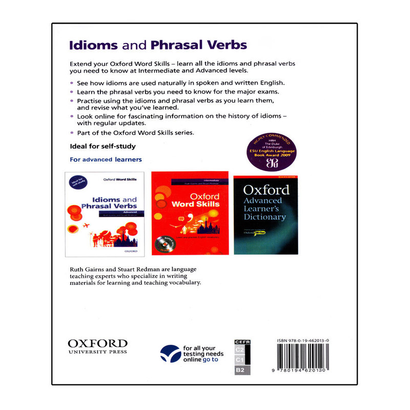کتاب Idioms and Phrasal Verbs Advanced اثر Ruth Gairns And Stuart Redman انتشارات اشتیاق نور