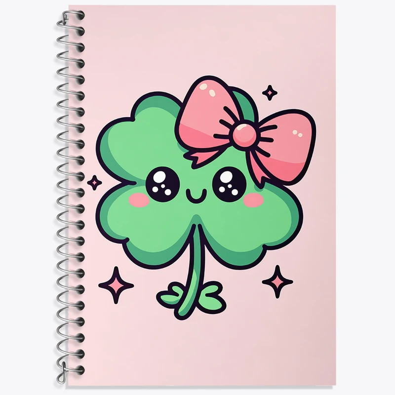 دفتر لغت 50 برگ خندالو طرح شبدر کیوت کد N5931