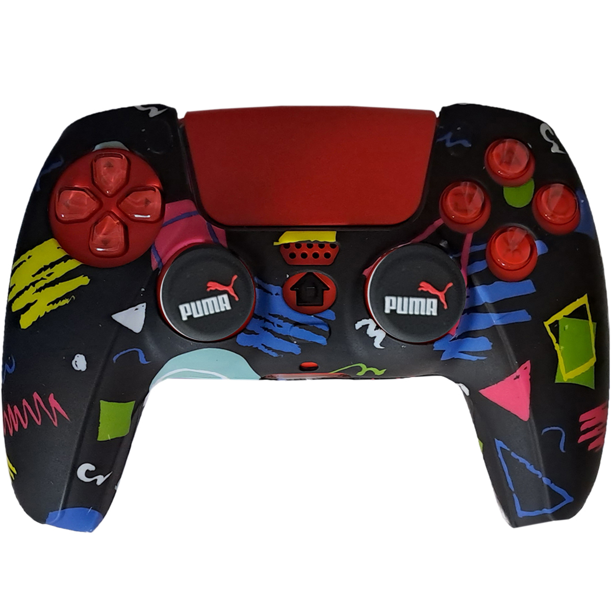 محافظ دسته بازی پلی استیشن 5 طرح اشکال هندسی مدل Geometric PS5280 به همراه روکش آنالوگ