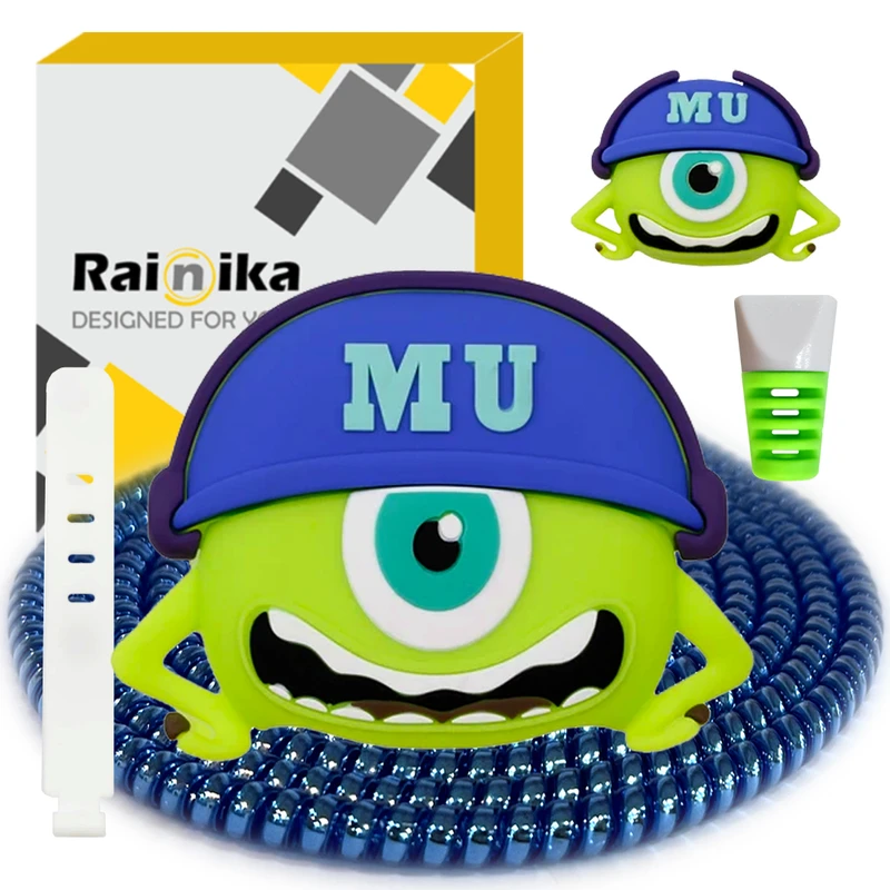 محافظ کابل شارژر دیواری رینیکا مدل Mike B/A مناسب برای شارژر اپل 20 وات مجموعه 5 عددی