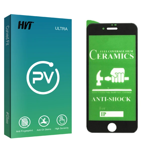 محافظ صفحه نمایش سرامیکی اچ وی تی مدل PV glass مناسب برای گوشی موبایل اپل Iphone 7 /8 Plus