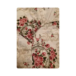 ملحفه پانیذ پود مدل رز کد A102 دو نفره سایز 160x200 سانتی متر