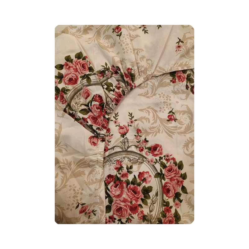 ملحفه پانیذ پود مدل رز کد A102 دو نفره سایز 180x200 سانتی متر